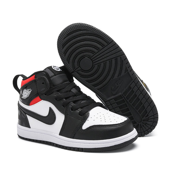 Youth Running Weapon Air Jordan 1 White/Black Shoes 10015 Youth Running Weapon Air Jordan 1 White/Black Shoes 10015