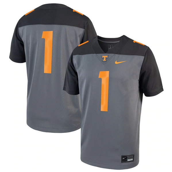 Youth Tennessee Volunteers #1 Jalen Hurd Gray Stitched Football Jersey