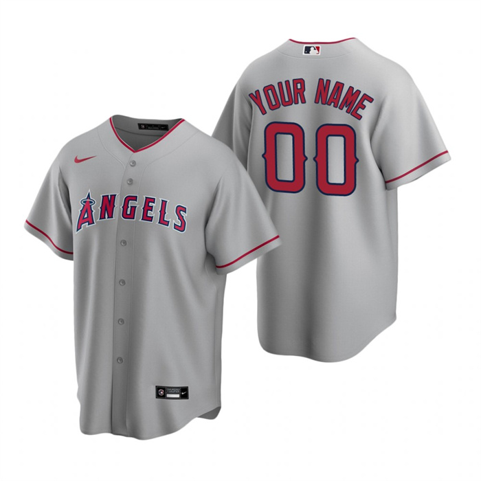 Youth Los Angeles Angels Active Player Custom Grey Cool Base Stitched Jersey