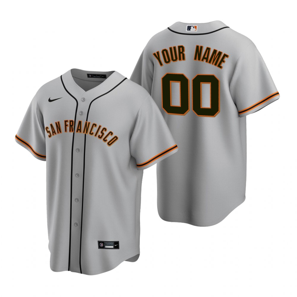 Youth San Francisco Giants Active Player Custom Grey Cool Base Stitched Baseball Jersey