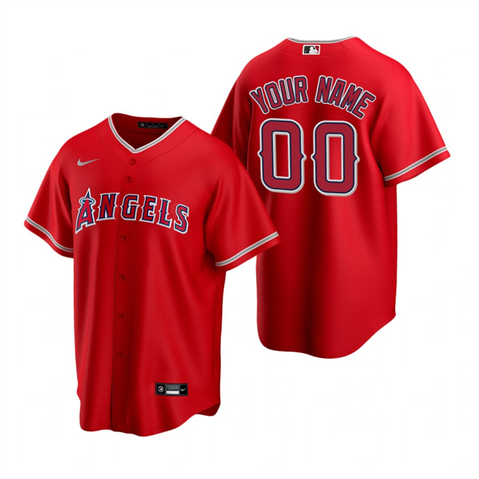 Youth Los Angeles Angels Active Player Custom Red Cool Base Stitched Jersey
