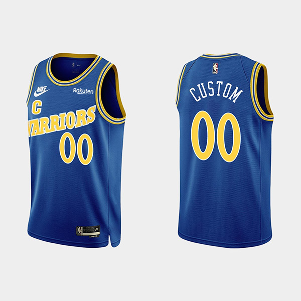 Youth Golden State Warriors Active Player Custom Royal Classic Edition Stitched Basketball Jersey