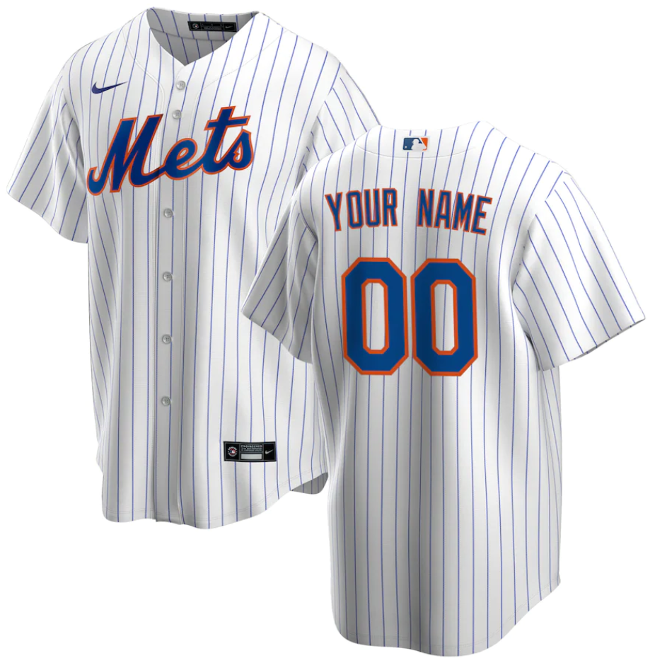 Youth New York Mets Active Player Custom White Cool Base Stitched Baseball Jersey