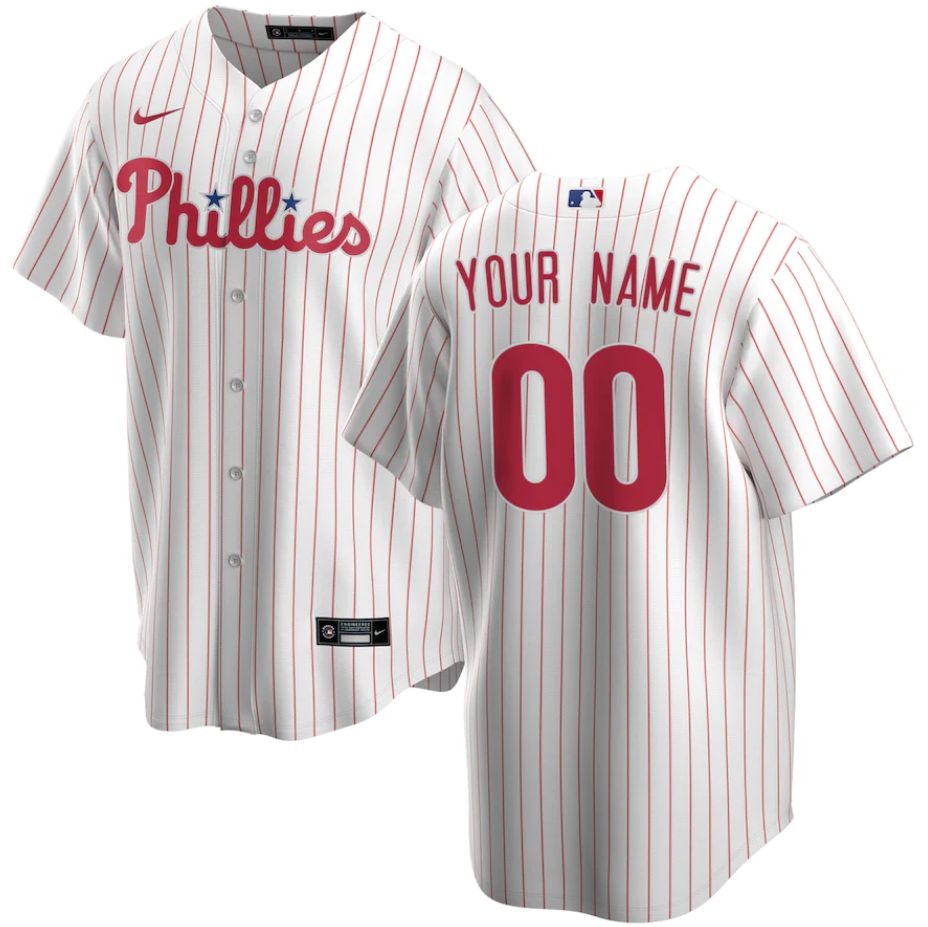 Youth Philadelphia Phillies Active Player Custom White Cool Base Stitched Baseball Jersey
