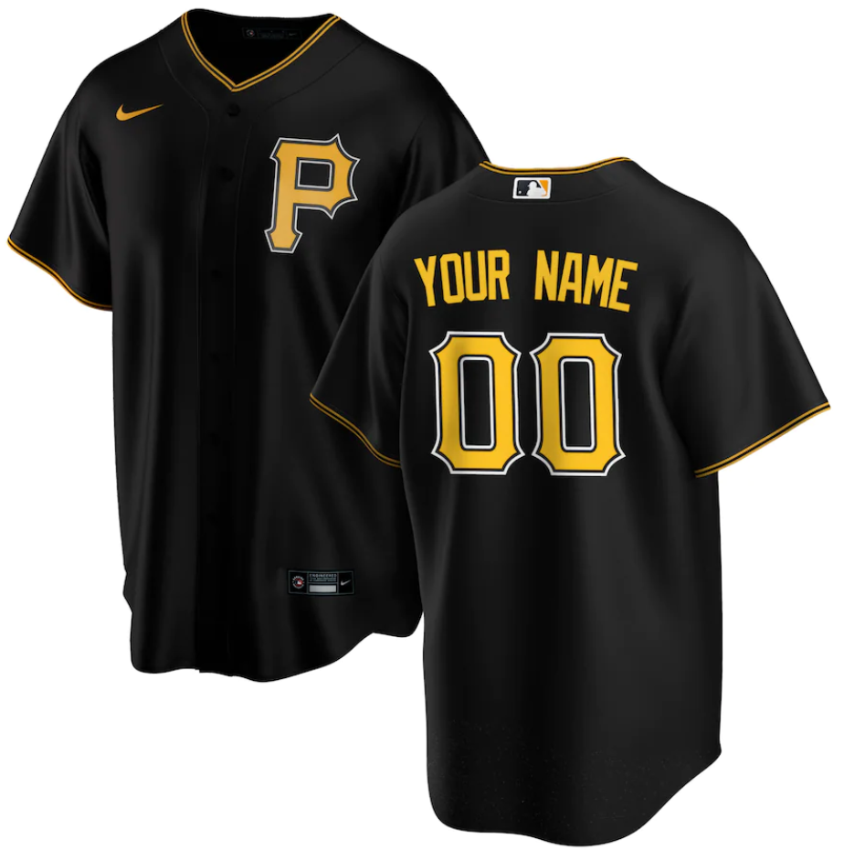 Youth Pittsburgh Pirates Active Player Custom Black Cool Base Stitched Baseball Jersey