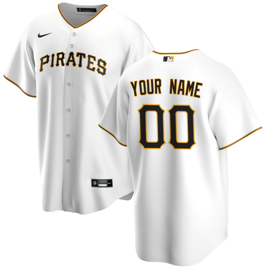 Youth Pittsburgh Pirates Active Player Custom White Cool Base Stitched Baseball Jersey