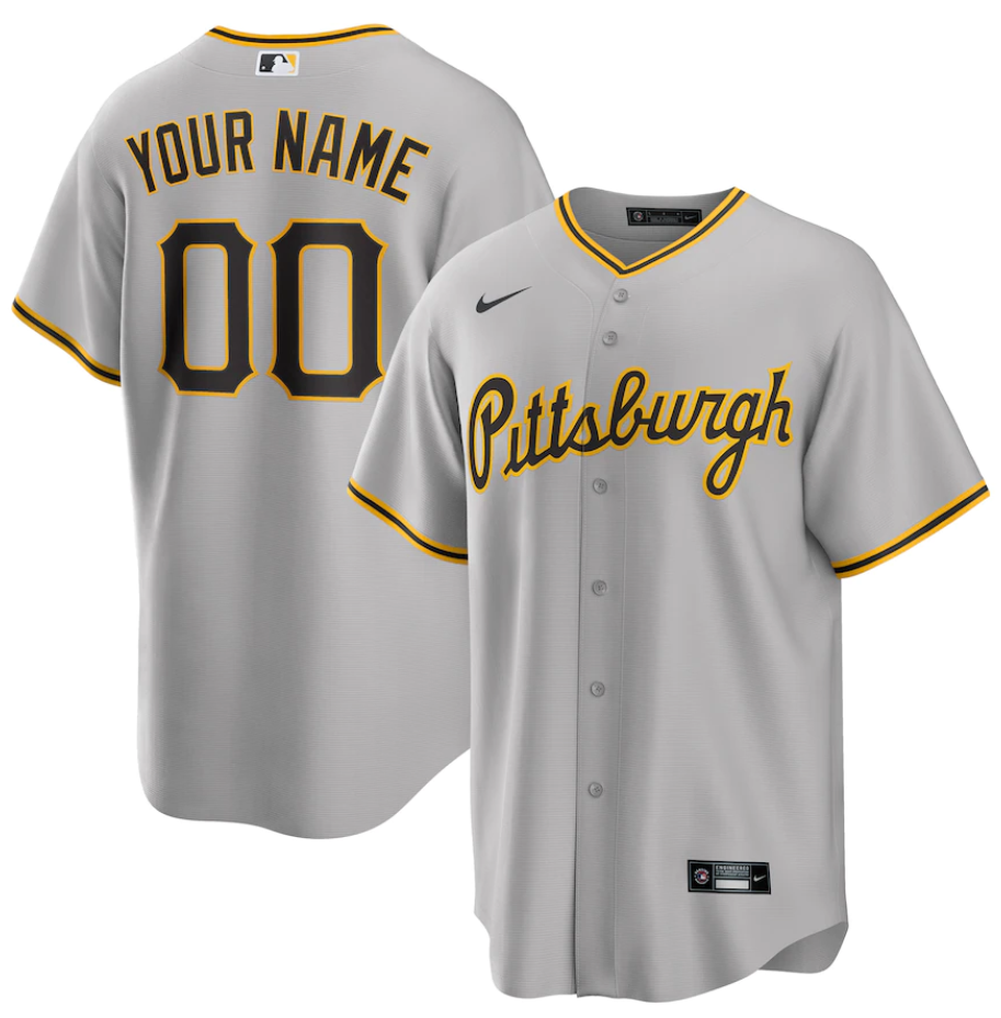 Youth Pittsburgh Pirates Active Player Custom Grey Cool Base Stitched Baseball Jersey