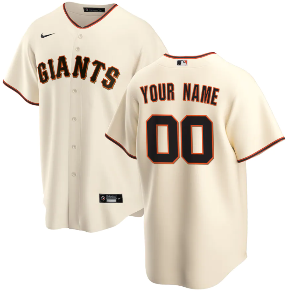 Youth San Francisco Giants Active Player Custom Cream Cool Base Stitched Baseball Jersey