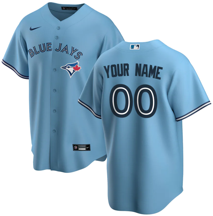Youth Toronto Blue Jays Active Player Custom Blue Cool Base Stitched Baseball Jersey