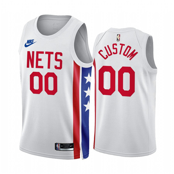 Youth Brooklyn Nets Active Player Custom 2022/2023 White Classic Edition Stitched Jersey
