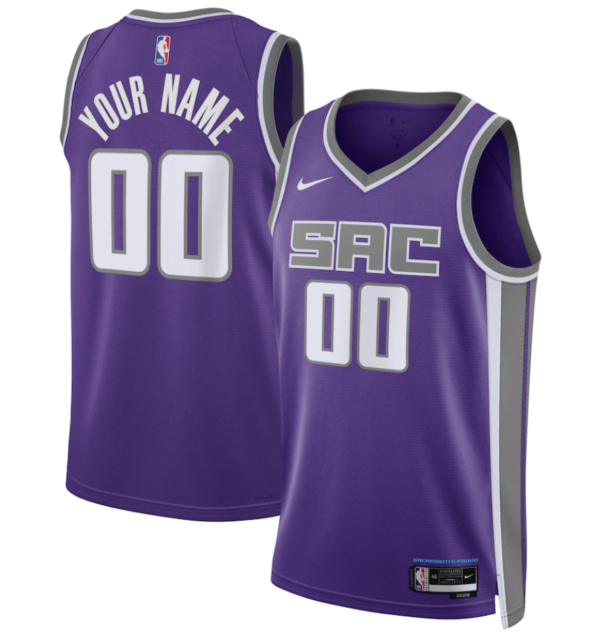 Youth Sacramento Kings Active Player Custom Purple Icon Edition Stitched Jersey