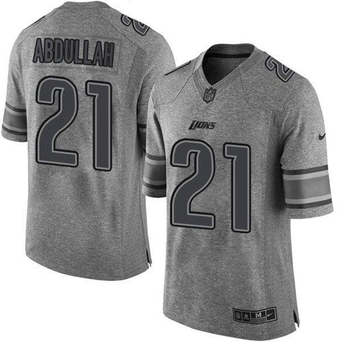 Youth Detroit Lions ACTIVE PLAYER Custom Gray Limited Stitched Jersey