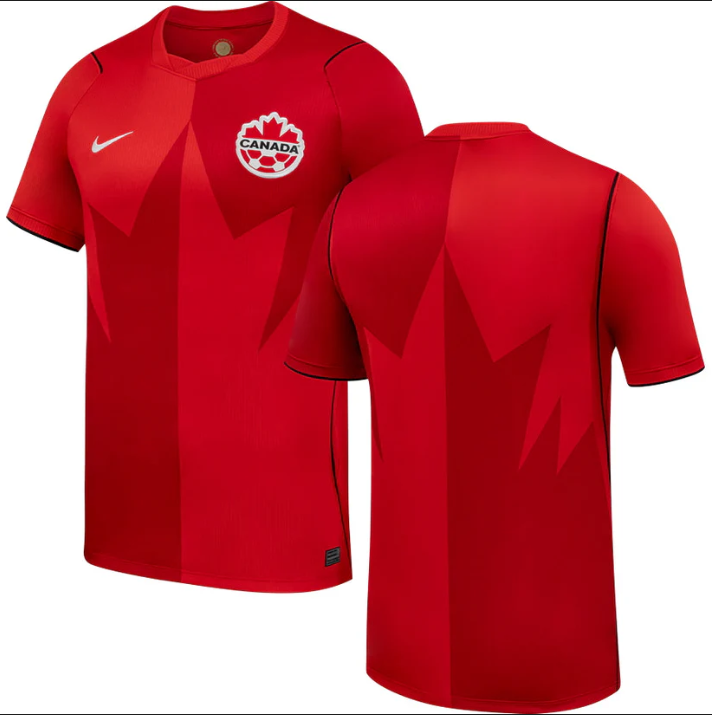 Men's Canada Custom Red 2026 World Cup Home Soccer Jersey