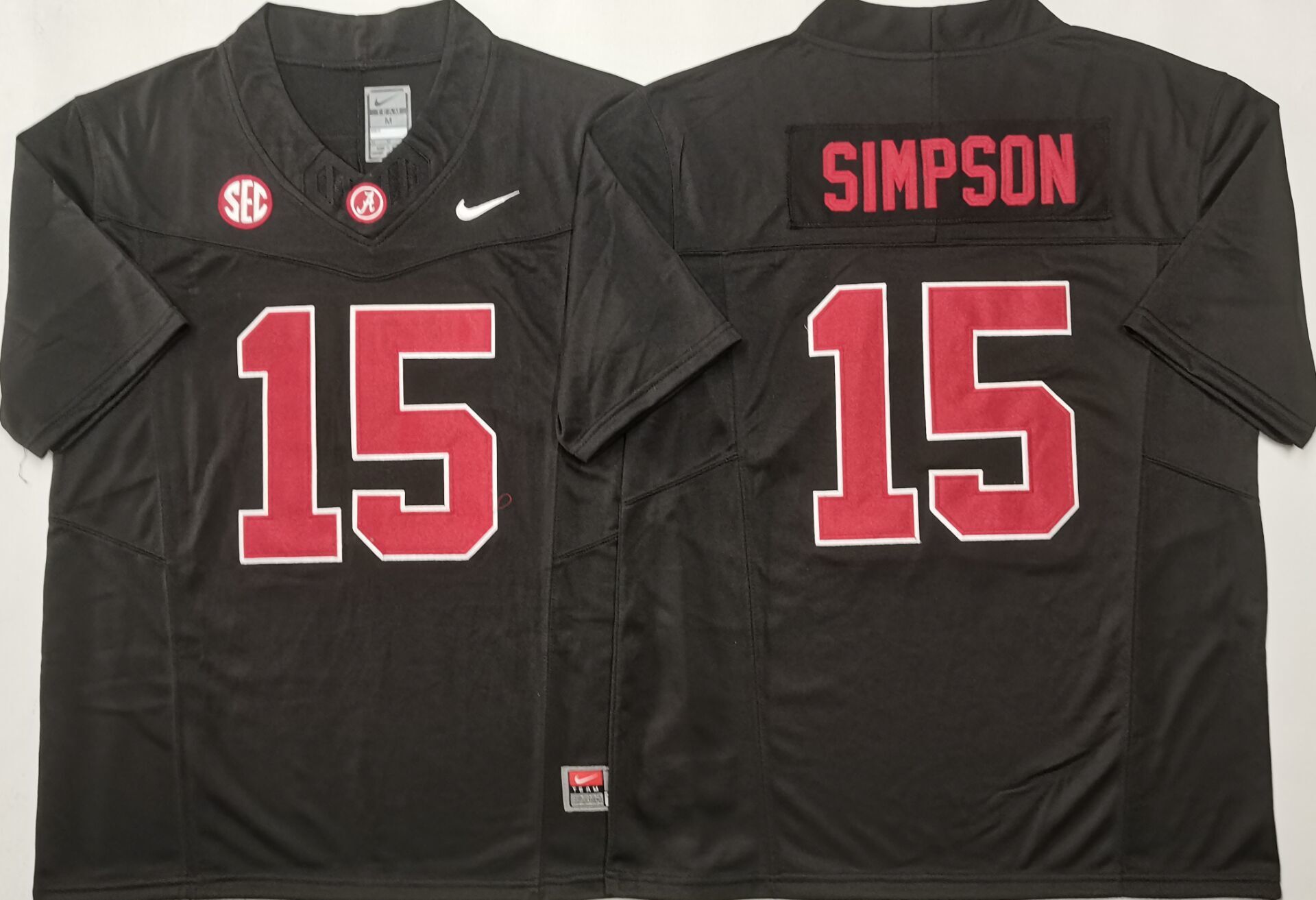 Georgia Bulldogs #15 Ty Simpson Black 2025 F.U.S.E. Stitched Jersey