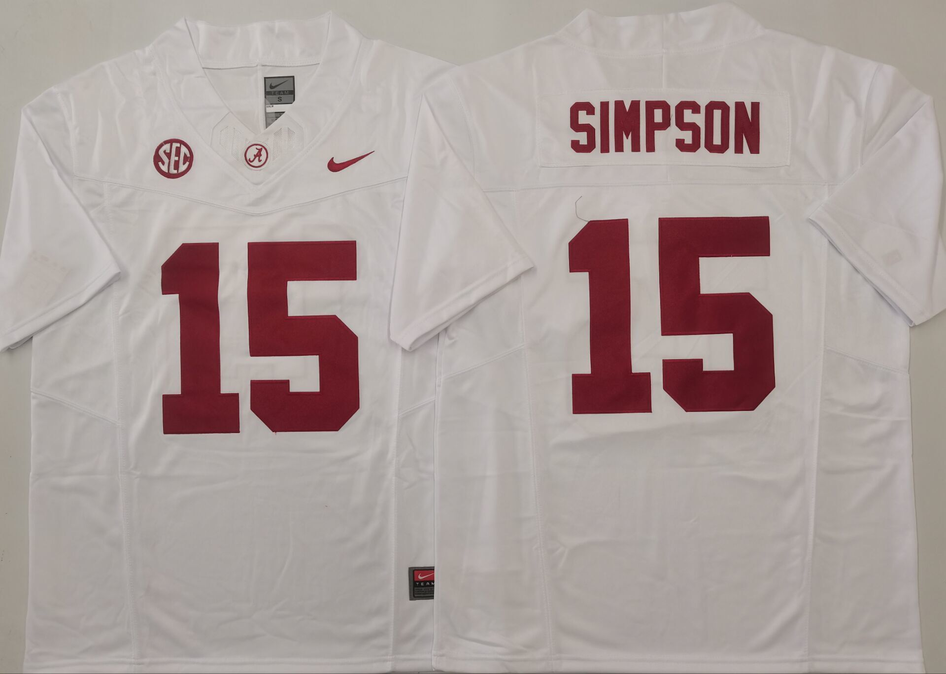 Georgia Bulldogs #15 Ty Simpson White 2025 F.U.S.E. Stitched Jersey