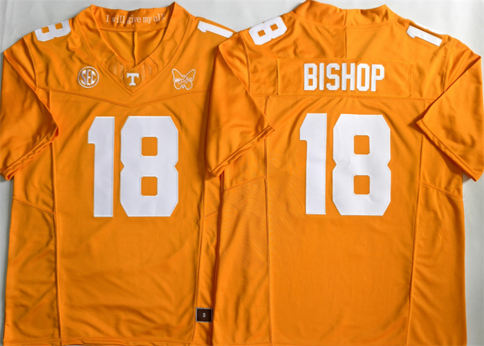 Men's Tennessee Volunteers #18 Desean Bishop Orange 2026 F.U.S.E. Stitched Jersey