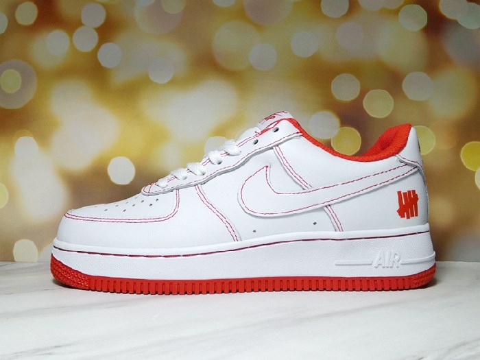 Men's Air Force 1 Low White/Red Shoes 0202