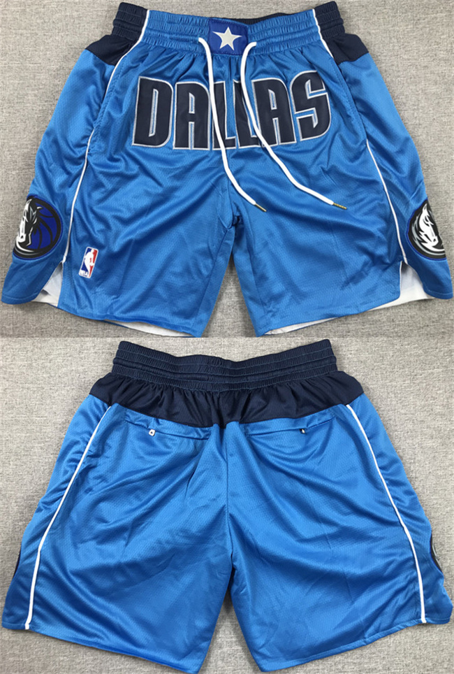Men's Dallas Mavericks Blue Shorts (Run Small)