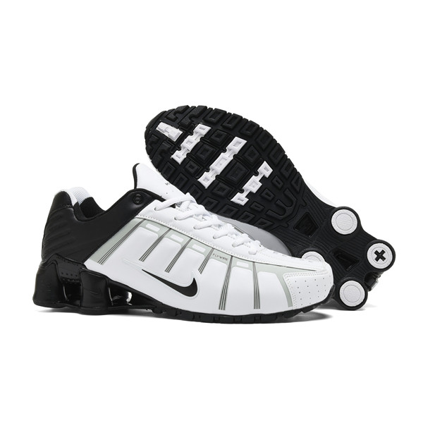 Men's Running Weapon Shox NZ Shoes White/Black 002