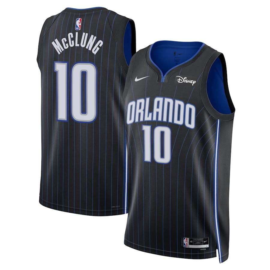 Youth Orlando Magic #10 Mac McClung Black 2024 Draft Icon Edition Stitched Basketball Jersey