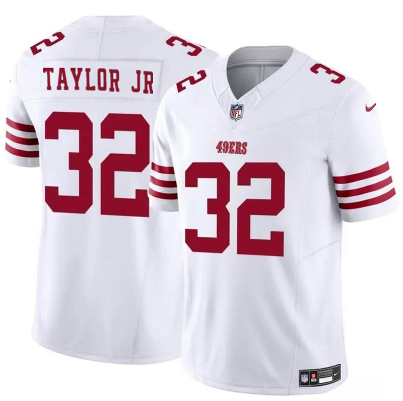 Youth San Francisco 49ers #32 Patrick Taylor Jr White 2024 F.U.S.E. Vapor Untouchable Limited Stitched Football Jersey Youth San Francisco 49ers #32 Patrick Taylor Jr White 2024 F.U.S.E. Vapor Untouchable Limited Stitched Football Jersey