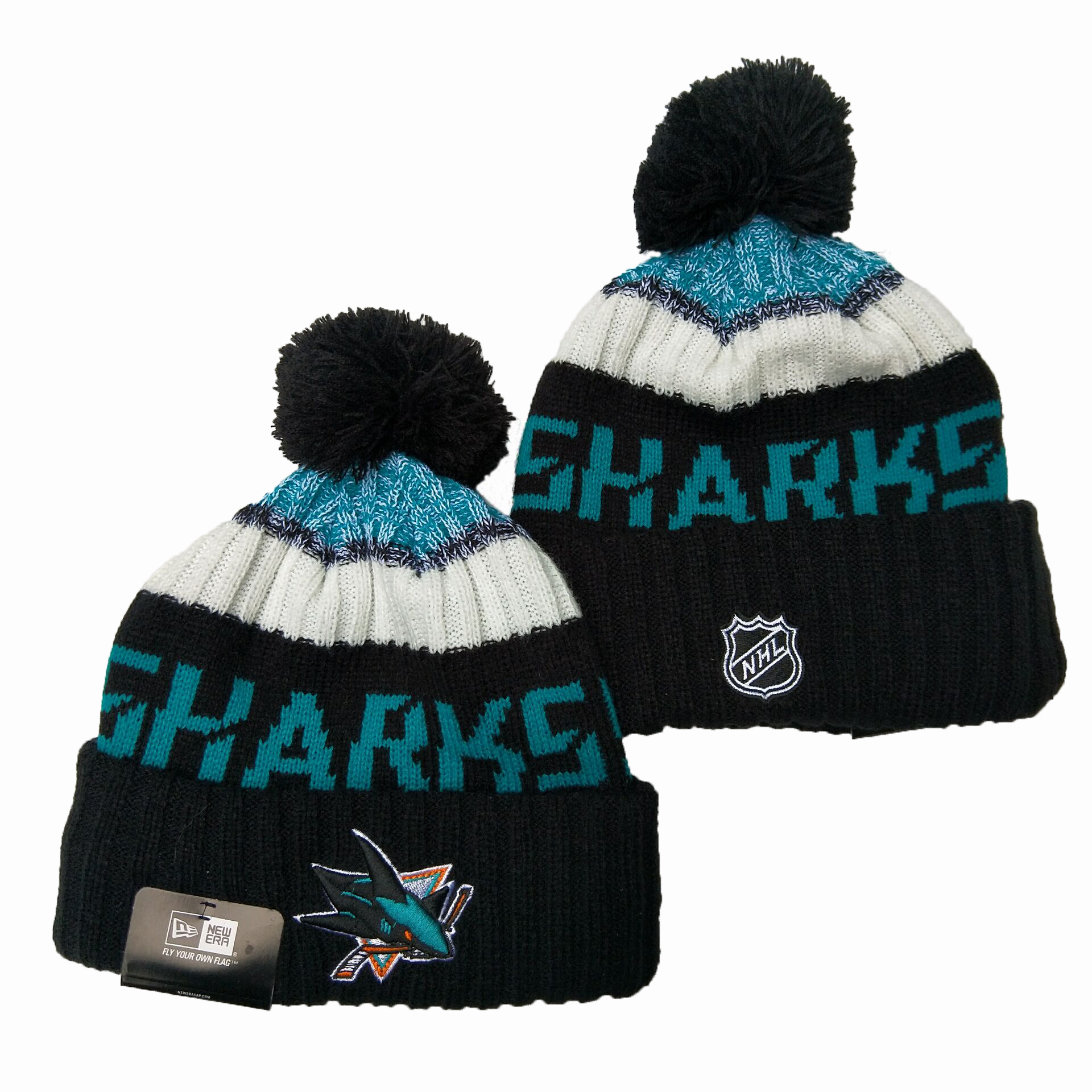 San Jose Sharks Knit Hats 001