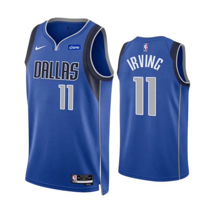 Youth Dallas Mavericks #11 Kyrie Irving Blue Icon Edition Stitched Basketball Jersey