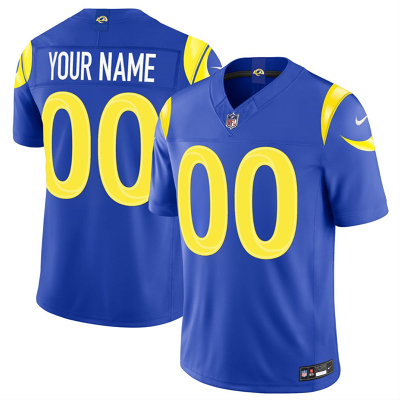 Women's Los Angeles Rams Active Player Custom Royal 2026 F.U.S.E. Vapor Limited Stitched Football Jersey(Run Small)