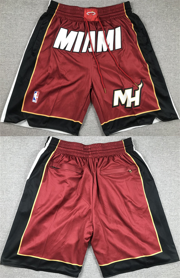 Men's Miami Heat Red Shorts (Run Small)