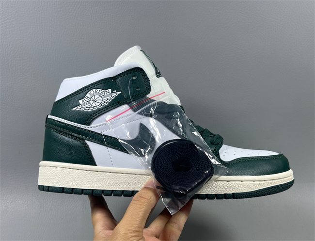 Women Running Weapon Air Jordan 1 White/Green Shoes 518 Women Running Weapon Air Jordan 1 White/Green Shoes 518