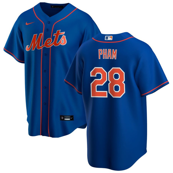 Men's New York Mets #28 Tommy Pham Royal Cool Base Stitched Jersey