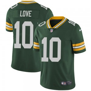 Youth Green Bay Packers #10 Jordan Love Green Vapor Untouchable Stitched Jersey