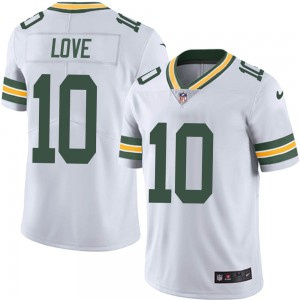 Youth Green Bay Packers #10 Jordan Love White Vapor Untouchable Stitched Jersey