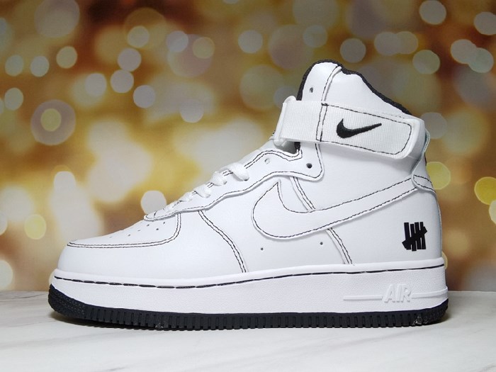 Men's Air Force 1 High Top White/Black Shoes 0239