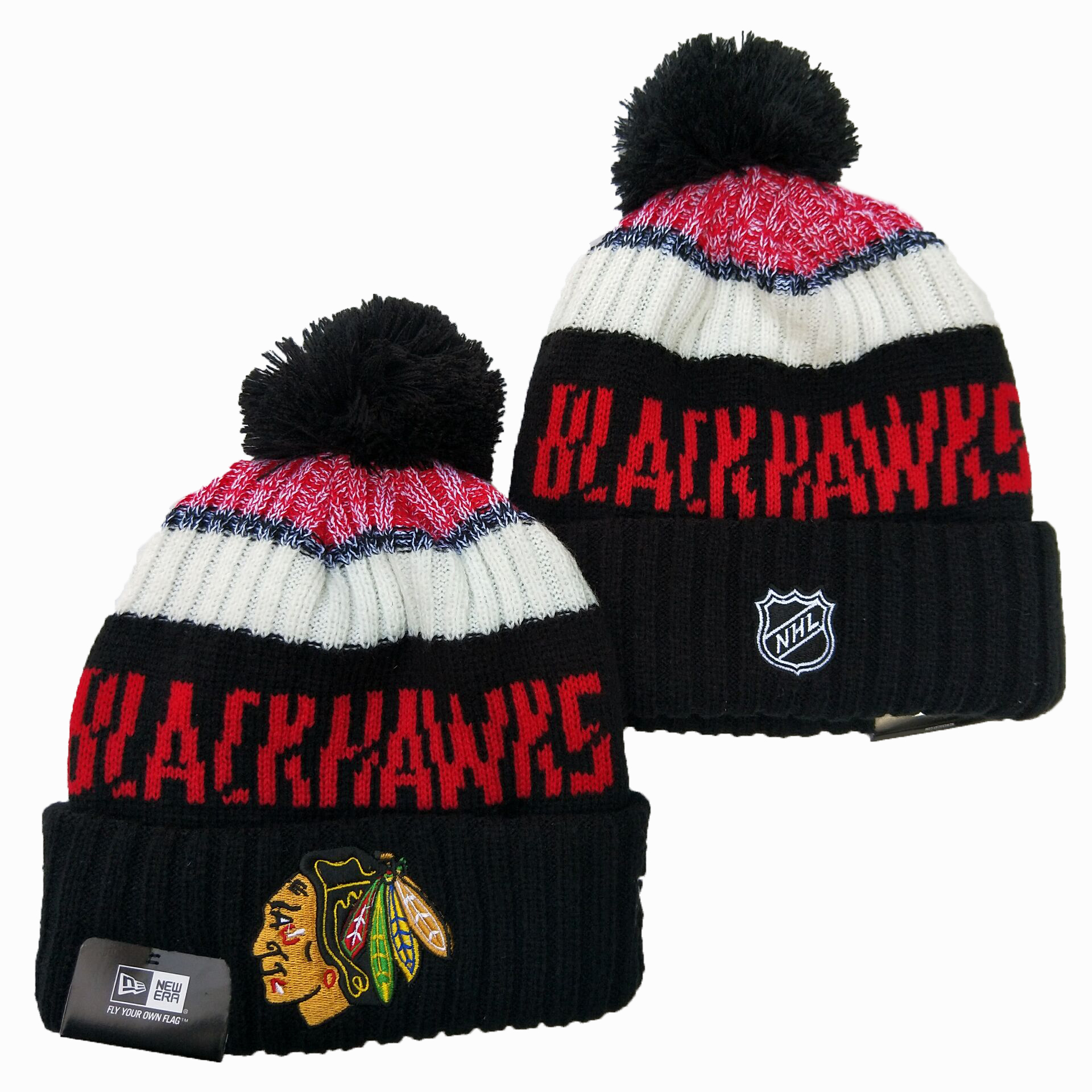 Chicago Blackhawks Knit Hats 003