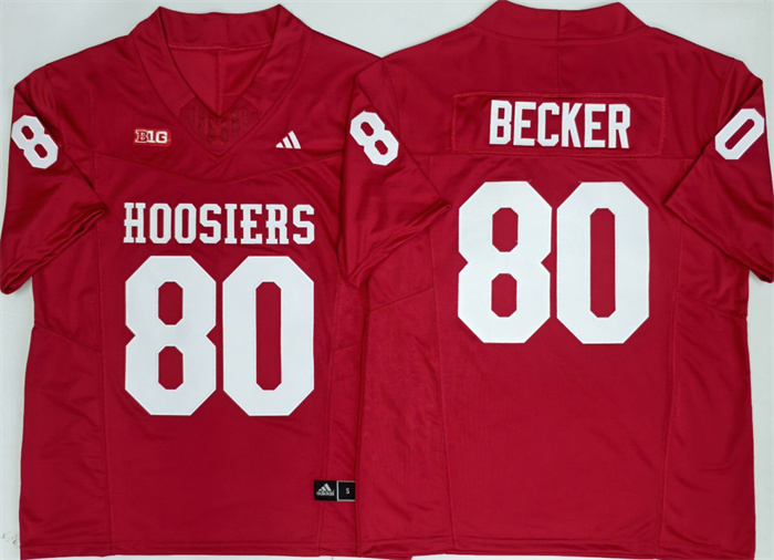 Men's Indiana Hoosiers #80 Charlie Becker Red F.U.S.E. Stitched Basketball Jersey