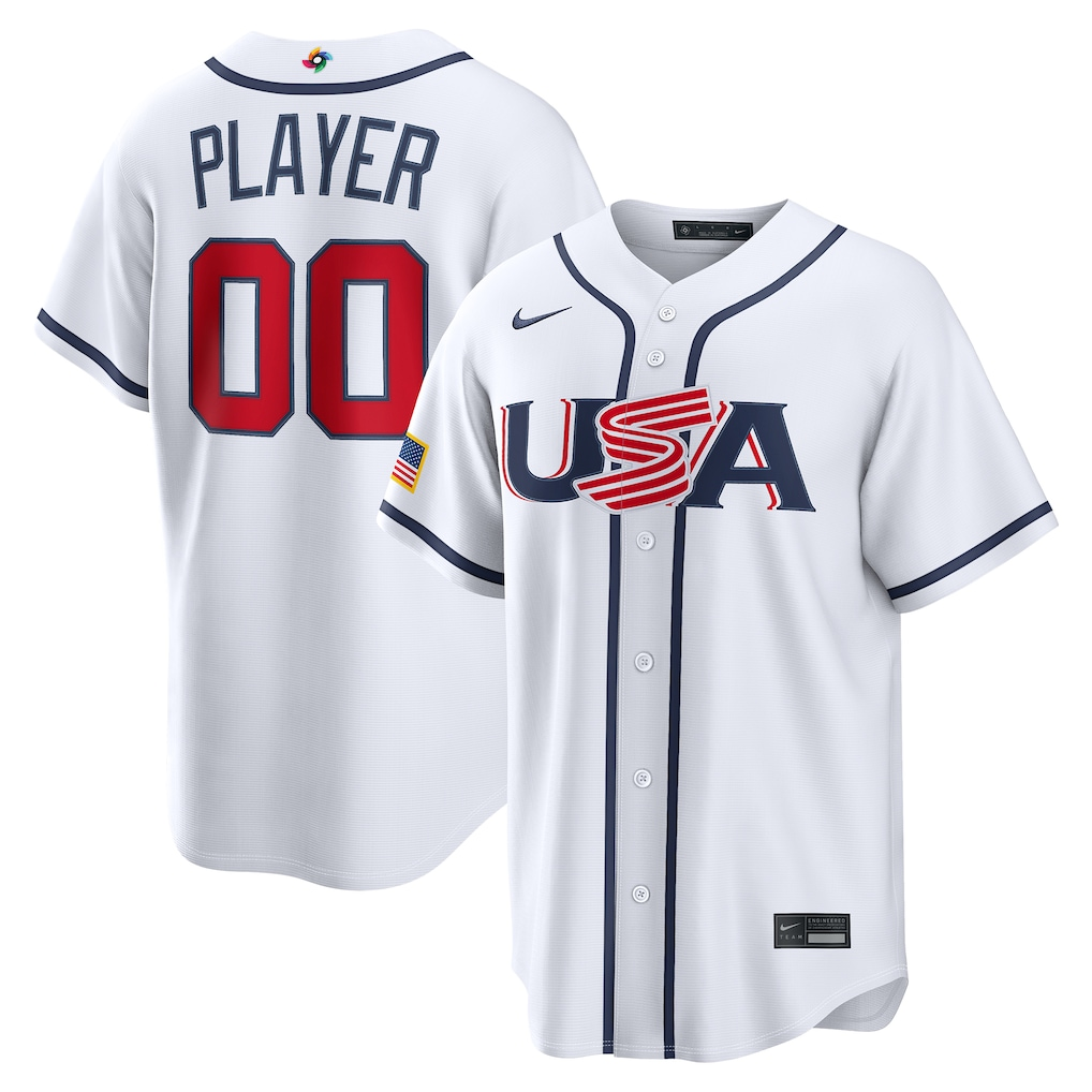 Men's Detroit Tigers Custom White 2026 World Baseball Classic Home Jersey Men's Detroit Tigers Custom White 2026 World Baseball Classic Home Jersey