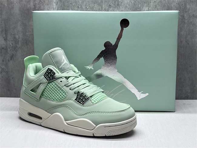 Men's Hot Sale Running weapon Air Jordan 4 'Seafoam Sail' Shoes 0227