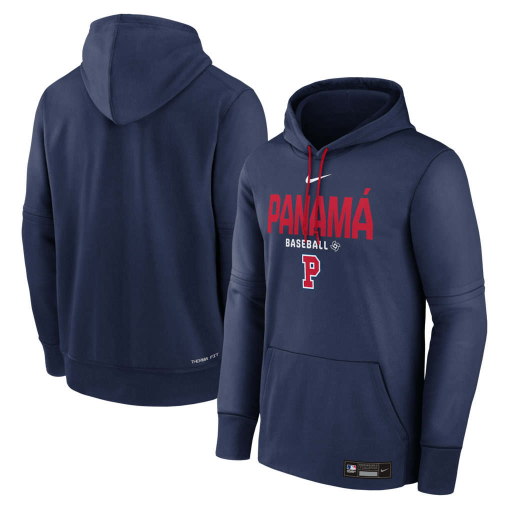 Men's Panama Baseball Navy 2026 World Baseball Classic Collection Therma-FIT Hoodie