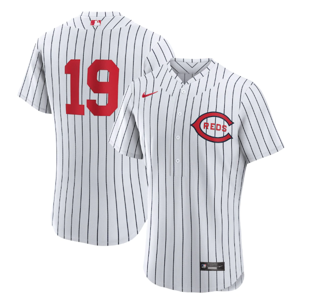 Men's Cincinnati Reds #19 Joey Votto 2022 White Field Of Dreams Stitched Baseball Jersey