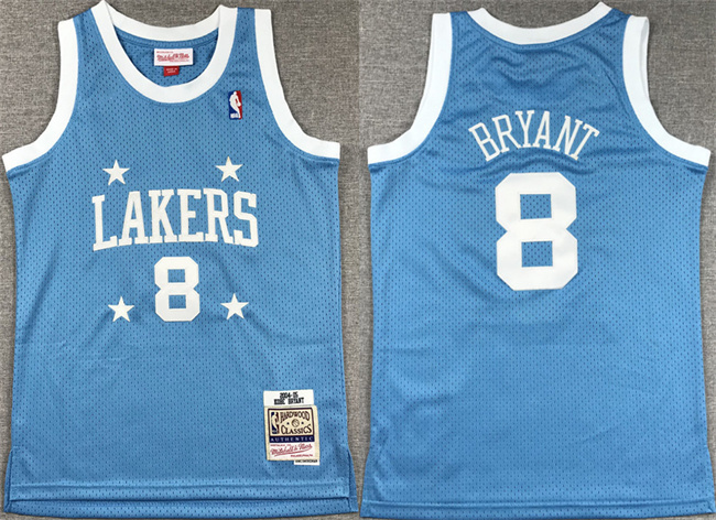 Youth Los Angeles Lakers #8 Kobe Bryant Blue Stitched Basketball Jersey