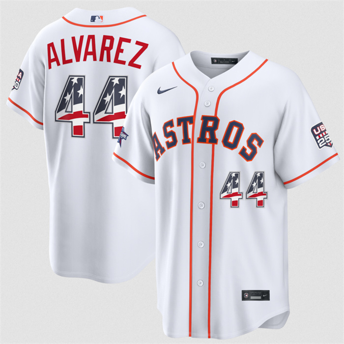Men's Houston Astros #44 Yordan Alvarez White 2026 All-Star Edition Stars & Stripes Stadium Pick-A-Player Stitched Baseball Jersey Men's Houston Astros #44 Yordan Alvarez White 2026 All-Star Edition Stars & Stripes Stadium Pick-A-Player Stitched Baseball Jersey