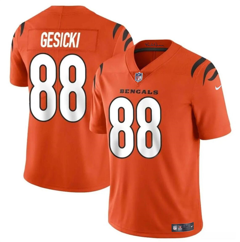 Youth Cincinnati Bengals #88 Mike Gesicki Orange Vapor Untouchable Limited Stitched Jersey