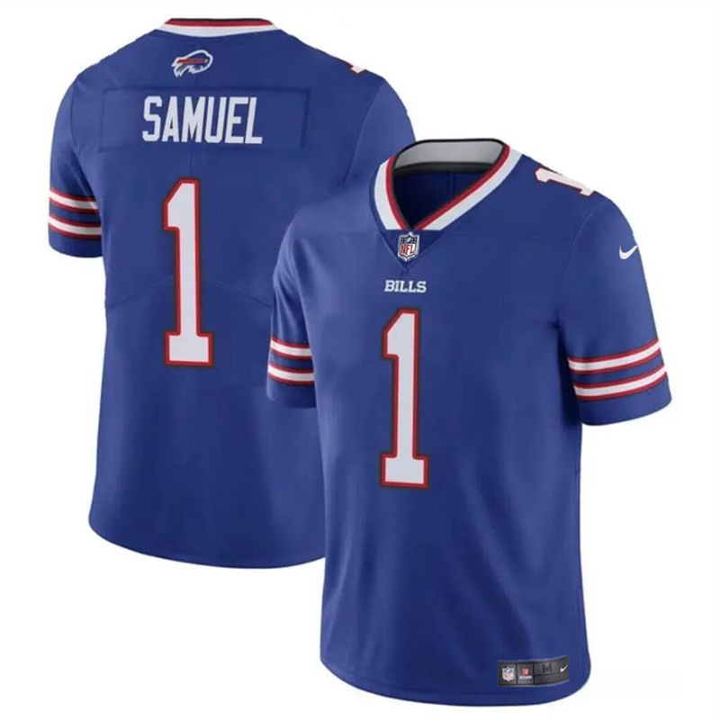 Youth Buffalo Bills #1 Curtis Samuel Blue Vapor Untouchable Limited Stitched Jersey