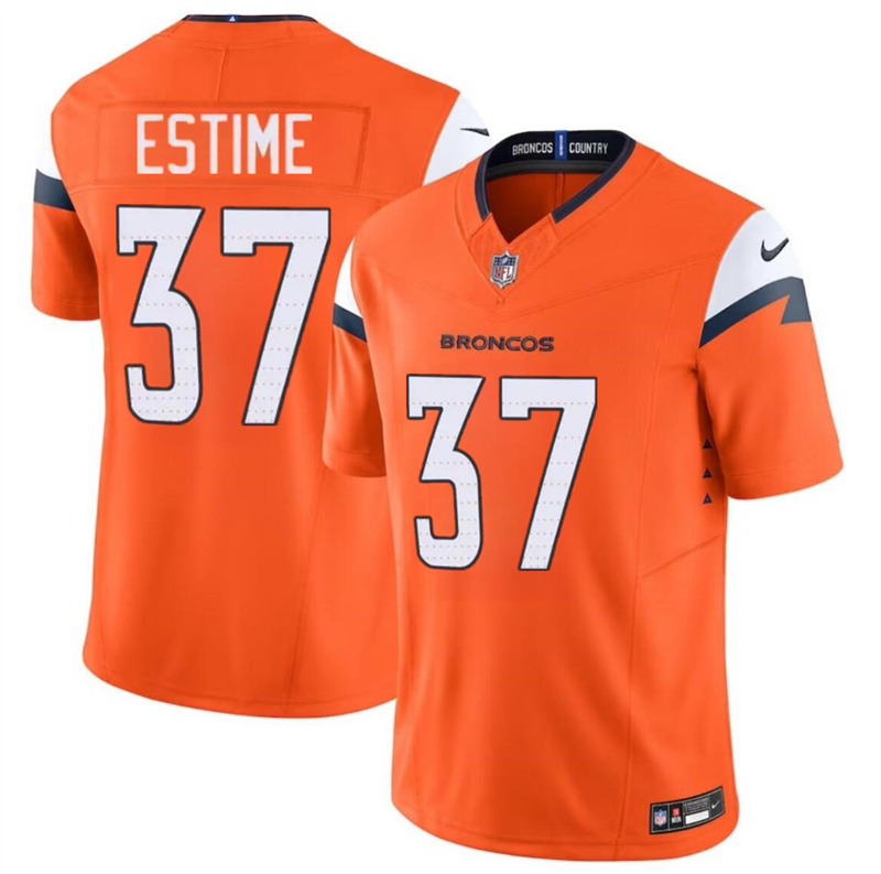 Youth Denver Broncos #37 Audric Estime Orange 2024 F.U.S.E. Vapor Limited Stitched Football Jersey Youth Denver Broncos #37 Audric Estime Orange 2024 F.U.S.E. Vapor Limited Stitched Football Jersey