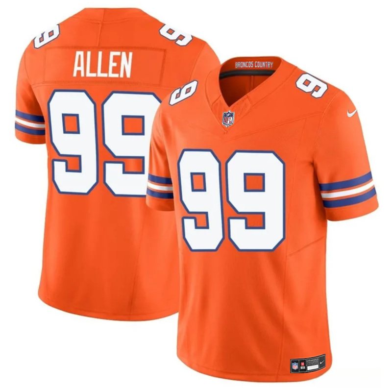 Youth Denver Broncos #99 Zach Allen Orange F.U.S.E. Mile High Collection 1977 Throwback Vapor Limited Stitched Football Jersey Youth Denver Broncos #99 Zach Allen Orange F.U.S.E. Mile High Collection 1977 Throwback Vapor Limited Stitched Football Jersey