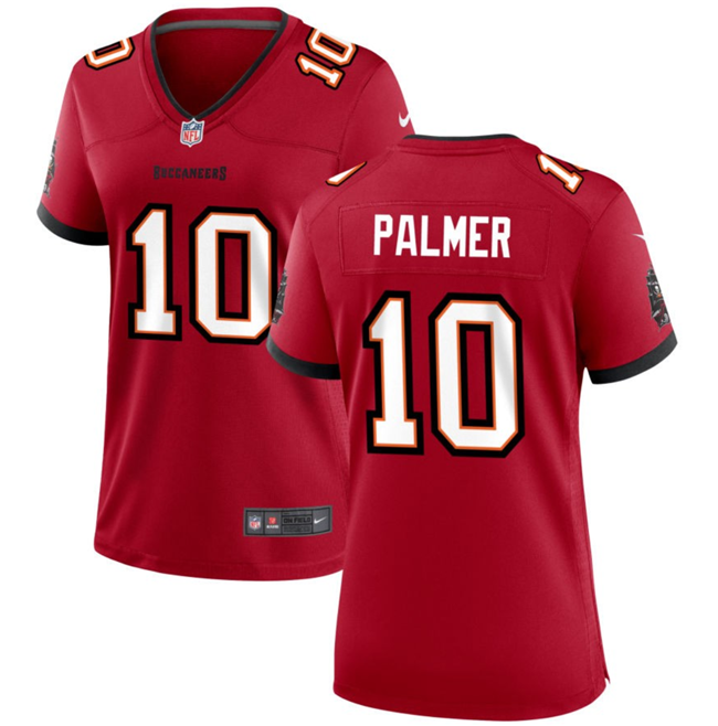 Women's Tampa Bay Buccanee #10 Trey Palmer Red 2023 Stitched Jersey(Run Small)