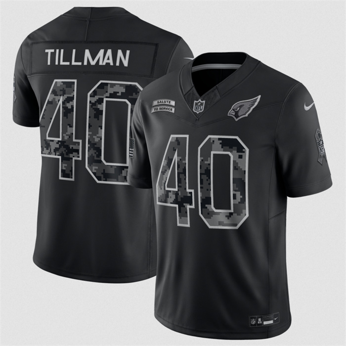 Youth Arizona Cardinals #40 Pat Tillman Black 2026 Salute to Service Limited Stitched Football Jersey(Run Small)