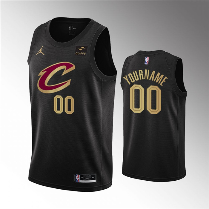 Youth Cleveland Cavaliers Active Player Custom Black Statement Edition Swingman Stitched Jersey