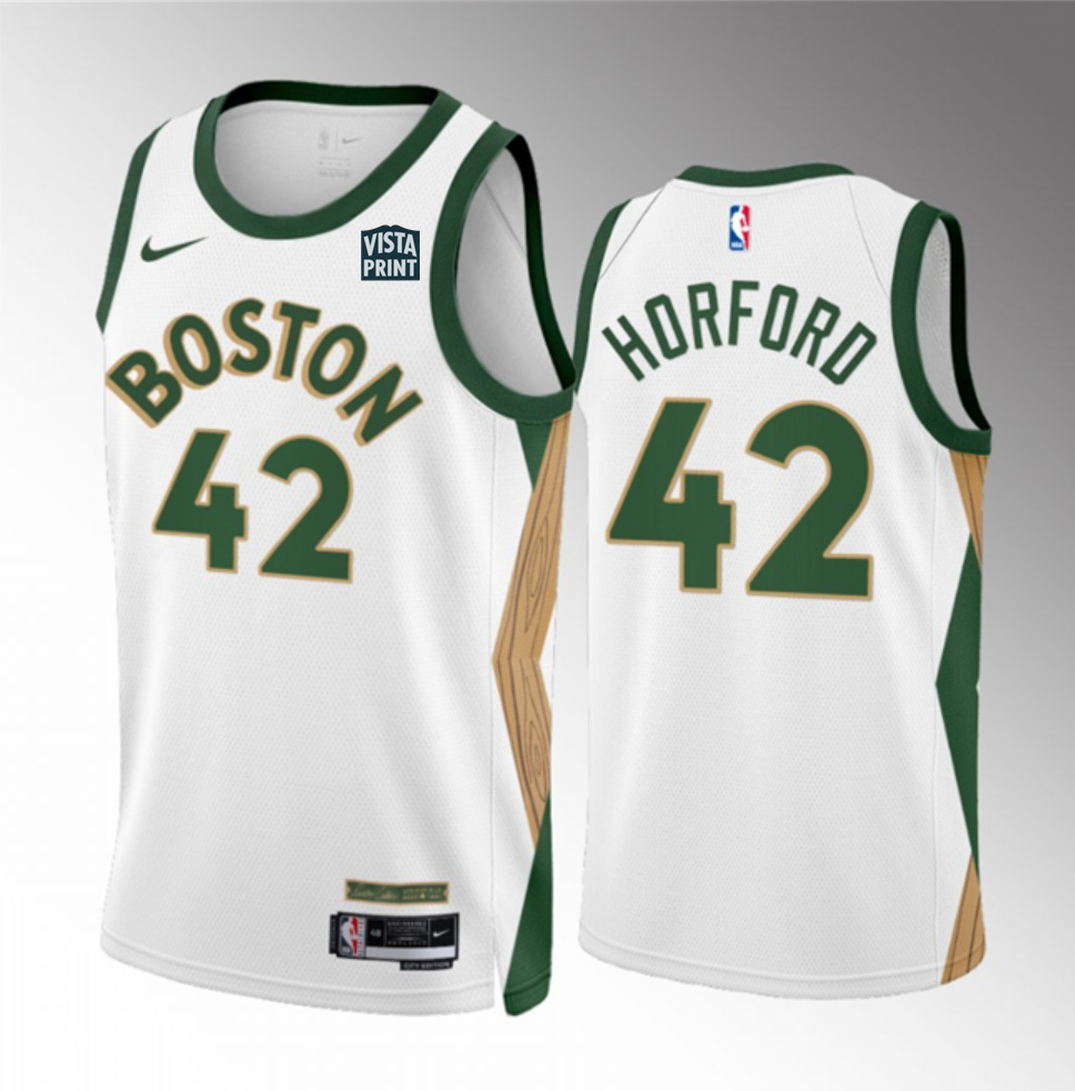Men's Boston Celtics #42 Al Horford White 2023/24 City Edition Stitched Basketball Jersey